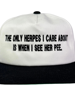 The Only Herpes Custom Embroidered Hat