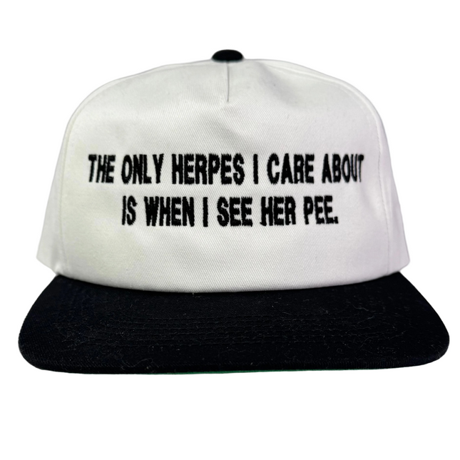 The Only Herpes Custom Embroidered Hat