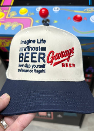 Imagine Life Without BEER Hat Garage Beer Custom Embroidered￼