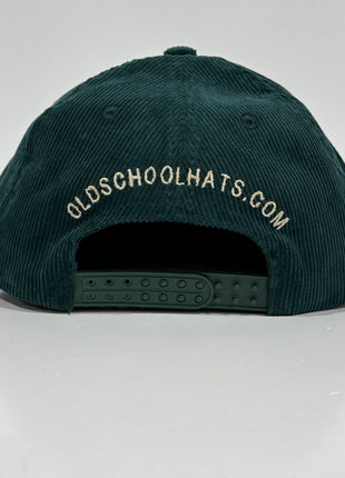 GOLF USA Green Cordaroy SnapBack Tall Crown Cap Hat Custom Embroidered ￼