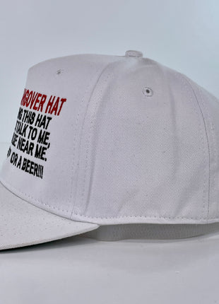 This Is My Hangover Hat Custom Embroidered white SnapBack cap hat