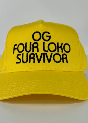 OG Four Loko Survivor Custom Embroidered SnapBack Hat Cap