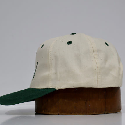 Try Something New Custom Embroidered Green Suede/Cream Snapback Franznfamilyfootwear Official Collab