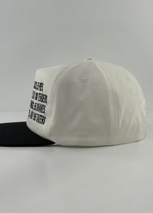 55 Burgers 55 Fries Pay It Forward Black/White SnapBack I Think You Should Leave custom embroidered