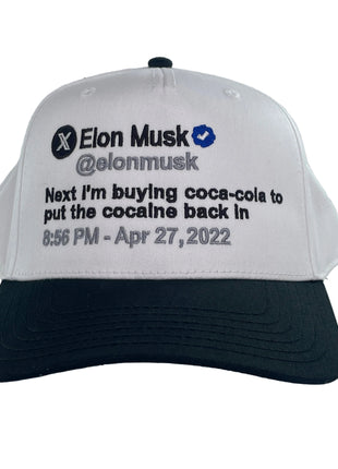Elon Musk Tweet Custom Embroidered SnapBack Hat Cap