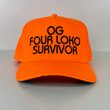 OG Four Loko Survivor Custom Embroidered SnapBack Hat Cap