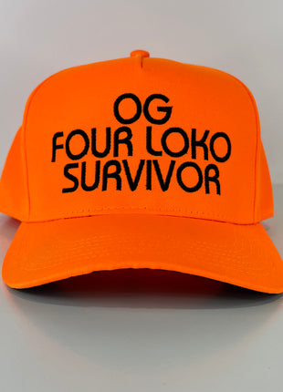 OG Four Loko Survivor Custom Embroidered SnapBack Hat Cap
