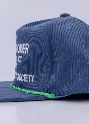 Custom embroidered I AM A SMOKER THANKS FOR NOT BITCH N Corydory Snapback Cap Hat