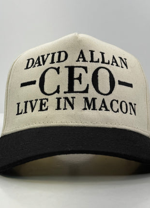 David Allan CEO Live In Macon Custom Embroidered Snapback