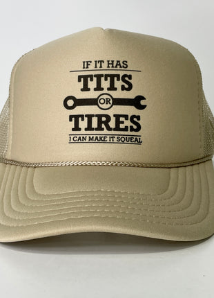 If it has tires I’ll make it squeal custom printed Mesh Trucker SnapBack