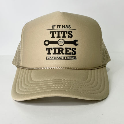 If it has tires I’ll make it squeal custom printed Mesh Trucker SnapBack