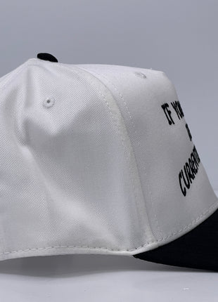 If You Are Reading This I Am Currently On A Bender custom embroidered black/white SnapBack