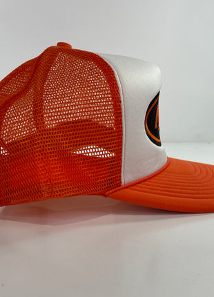 Mack Trucks Custom Embroidered Orange Mesh SnapBack cap Hat