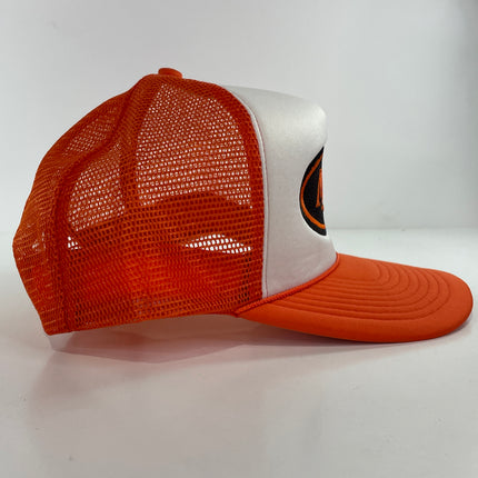 Mack Trucks Custom Embroidered Orange Mesh SnapBack cap Hat