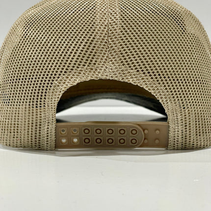 My Body Is A Machine That Turns Cigarettes Into Smoked Cigarettes custom embroidered Camo/tan Mesh SnapBack hat