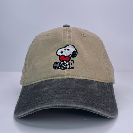 Snoopy Valentines Buckle StrapBack Dad Hat CAP CUSTOM EMBROIDERY