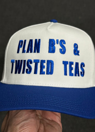 Plan B’s & Twisted Teas Blue Snapback Cap Hat Custom Embroidered
