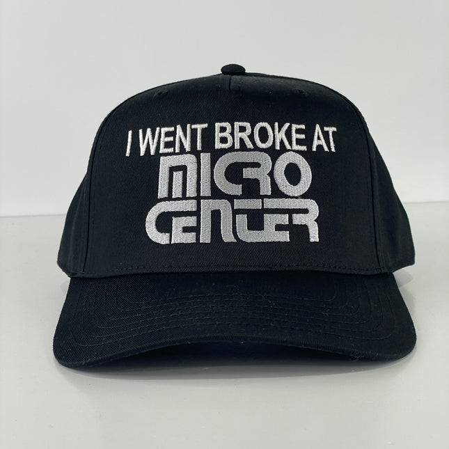 I went broke at micro center custom embroidered Funny Snapback Meme Hat