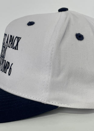 Lemme get a pack of reds and $10 on pump 6 custom embroidered mid crown Strapback