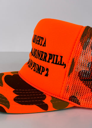 LEMME GET A FOUR LOKO a BONER PILL and $6 on PUMP 2 Mesh Trucker Hat SnapBack Cap Custom Embroidered
