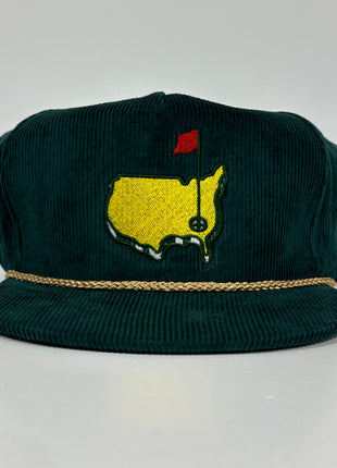 GOLF USA Green Cordaroy SnapBack Tall Crown Cap Hat Custom Embroidered ￼