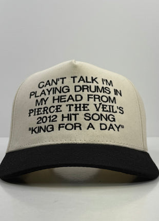 Can’t Talk I’m Playing Drums Pierce The Veil Hat