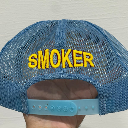 Thank you for holding your breath while I smoke custom 1/1 mesh trucker smoking hat