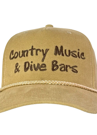 Country Music & Dive Bars Corduroy Rope Hat