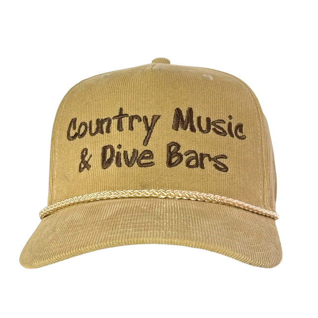 Country Music & Dive Bars Corduroy Rope Hat