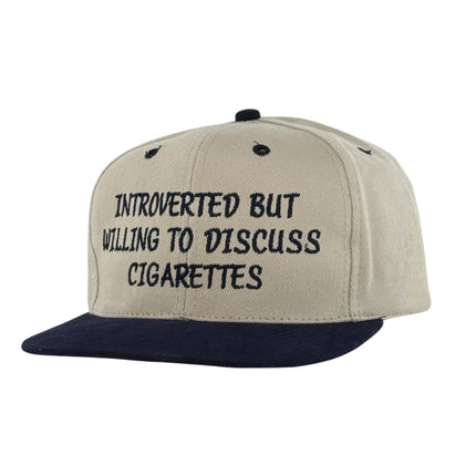 Introverted But Willing To Discuss Custom Embroidered Hat