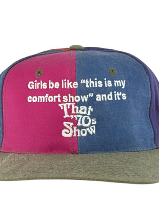 Girls be like Funny Comfort Show Custom Embroidered Hat Colorblock Strapback Cap