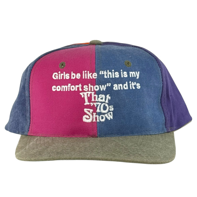 Girls be like Funny Comfort Show Custom Embroidered Hat Colorblock Strapback Cap