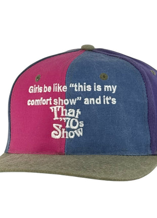Girls be like Funny Comfort Show Custom Embroidered Hat Colorblock Strapback Cap