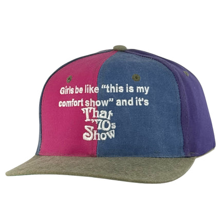 Girls be like Funny Comfort Show Custom Embroidered Hat Colorblock Strapback Cap