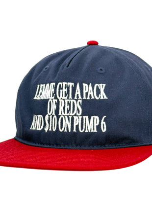 Lemme Get A Pack Of Reds And $10 On Pump 6 Vintage Cap Novelty Funny humor Custom Embroidery