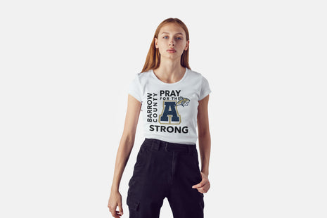 Pray for the A Barrow County Strong Apalachee High School Women’s T-shirt (100%) All proceeds from sales will be donated
