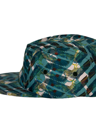 WOOD DUCK HUNTING on a Vintage 5 Panel SnapBack Cap Hat Custom Embroidered ￼
