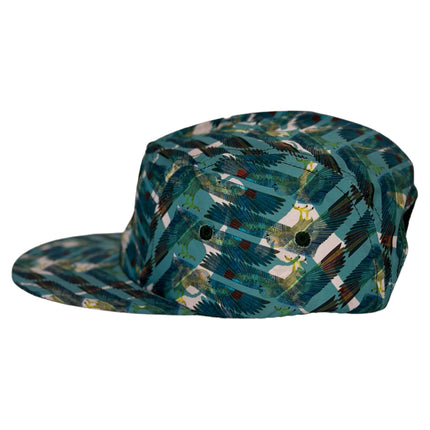 WOOD DUCK HUNTING on a Vintage 5 Panel SnapBack Cap Hat Custom Embroidered ￼