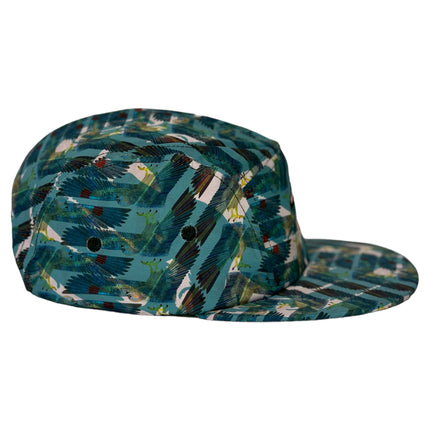 WOOD DUCK HUNTING on a Vintage 5 Panel SnapBack Cap Hat Custom Embroidered ￼