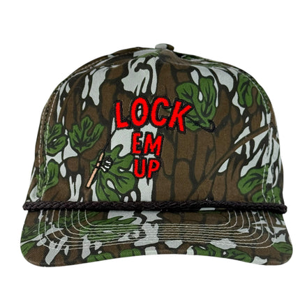Lock Em Up Hat Custom Embroidered
