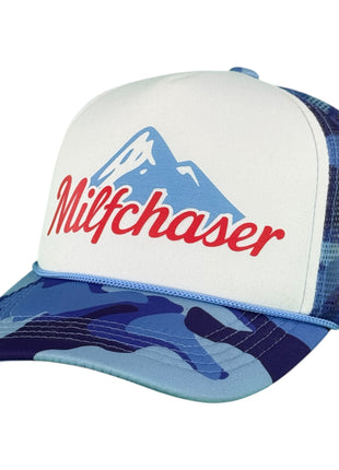 Milfchaser Trucker Foam Hat Funny Camo Snapback Cap Custom Printed