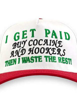 I GET PAID HAT CUSTOM EMBROIDERY