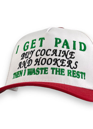 I GET PAID HAT CUSTOM EMBROIDERY