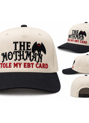 The Mothman Stole My EBT Card Embroidered Hat