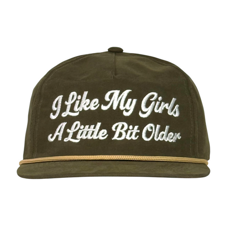 I Like My Girls A Little Bit Older Hat Funny Embroidered Snapback