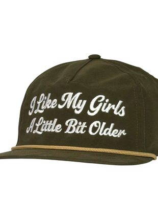 I Like My Girls A Little Bit Older Hat Funny Embroidered Snapback