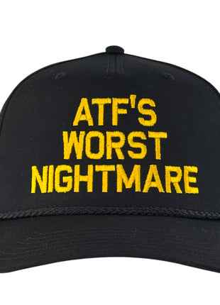 ATF’s Worst Nightmare Hat Funny Custom Embroidered Trucker Cap