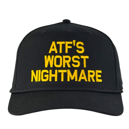 ATF’s Worst Nightmare Hat Funny Custom Embroidered Trucker Cap