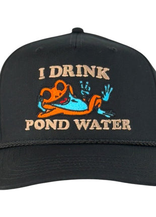 I Drink Pond Water Hat Potent Frog Official Merch Custom Embroidered