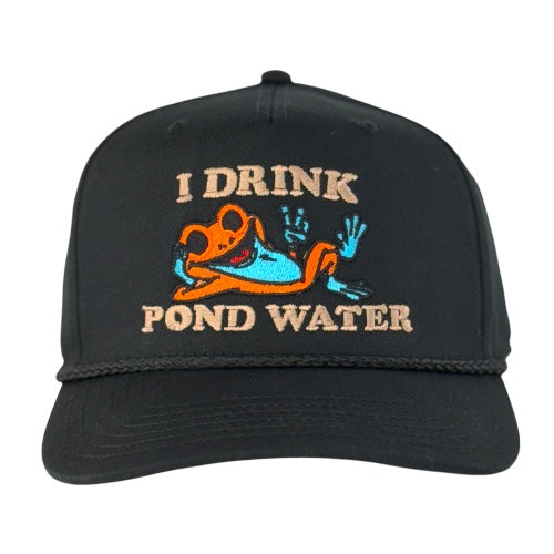 I Drink Pond Water Hat Potent Frog Official Merch Custom Embroidered